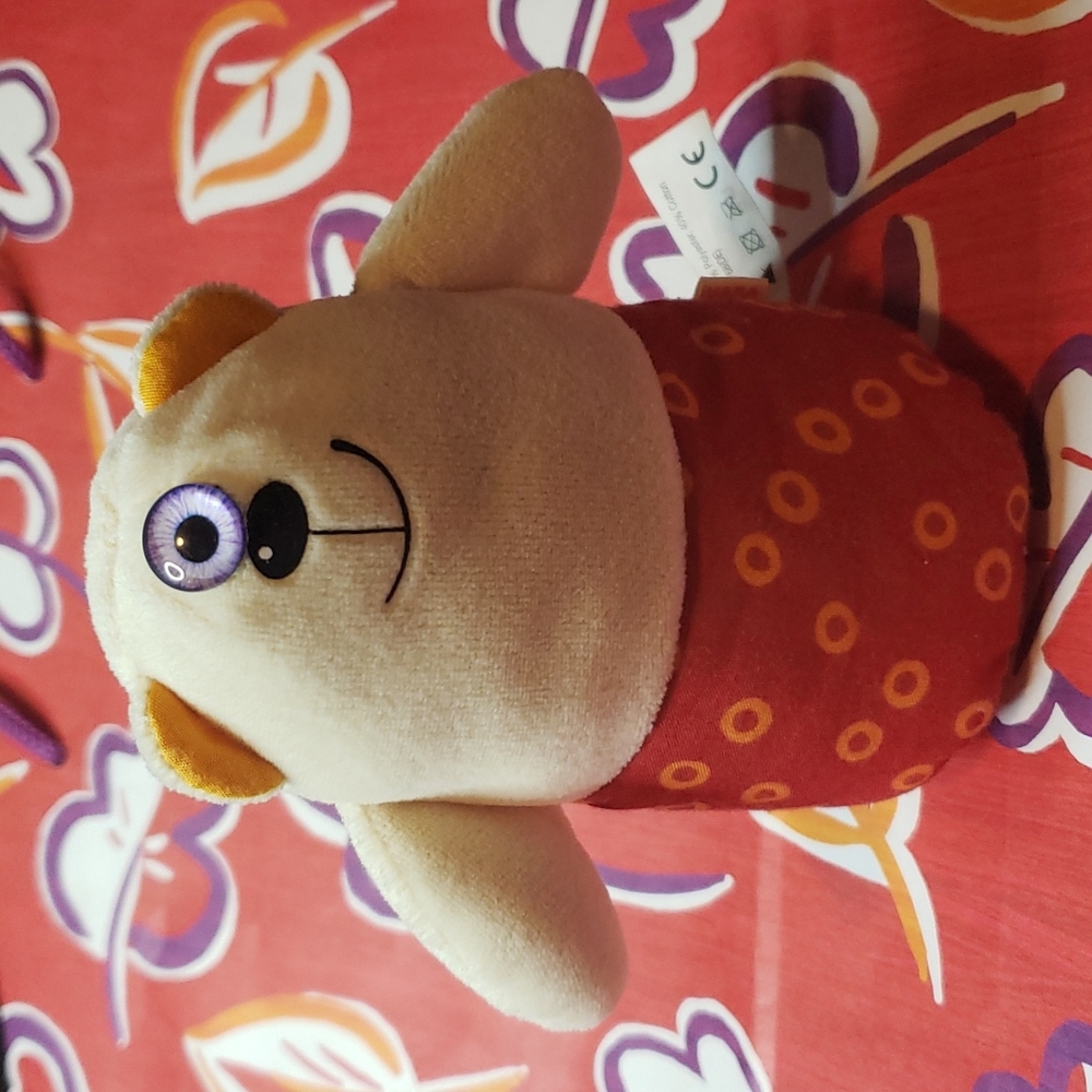 Alien ET Polar Bear Rattle Bell Charm Toy Little Kawaii Space Creature Upcycled - Picture 1 of 10